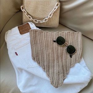 Strapless Crochet Top